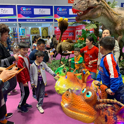 acheter Manège de dinosaure animatronique réaliste grandeur nature avec batterie 24V et support de 150 kg pour le plaisir intérieur et extérieur online manufacture