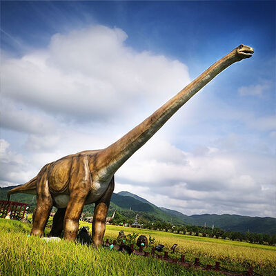 comprare Attrezzature per parchi divertimenti all'aperto Dinosauro animatronico Brachiosauro dal collo lungo online manufacture