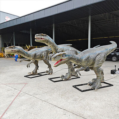 acheter Vélociraptor dinosaure animatronique durable pour l'extérieur avec mouvements agiles 110V ou 220V online manufacture