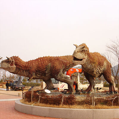 buy Outdoor Animated Christmas Life Size Animatronic Dinosaurs Yard Decoration With Remote Control online manufacture