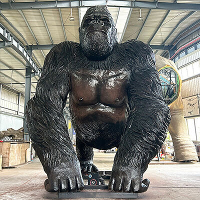 comprar Estatueta de King Kong de tamanho real Realista Animais Animatrônicos Impermeáveis Modelo de Gorila online manufacture