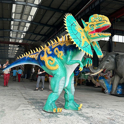 comprare Spettacolo Animatronic Dilophosaurus Costume di Dino camminante Gambe nascoste online manufacture