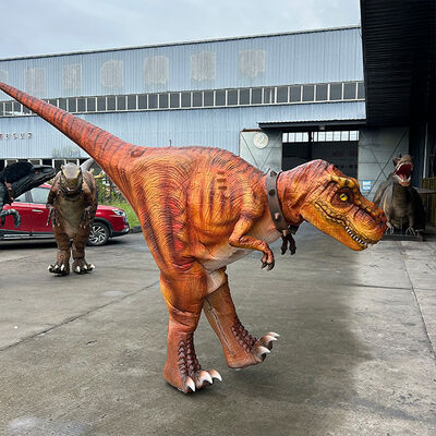 comprar Disfraz de dinosaurio de silicona y goma para adultos de Parque Jurásico artificial / Traje de dinosaurio online manufacture