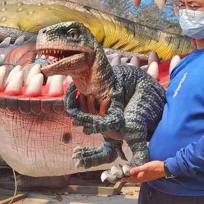 buy Realistic T-Rex Full Body Dinosaur Puppet With Moving Jaw And Sound Effects online manufacture