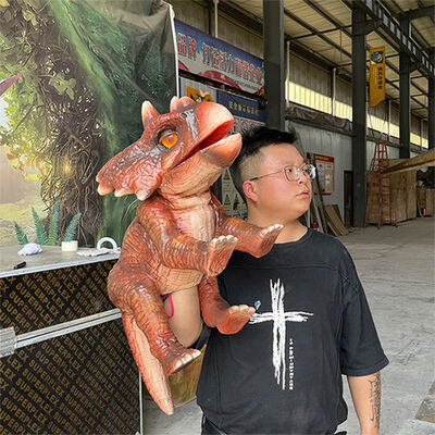 comprar Peso leve, fácil de controlar, fantoche realista de dinossauro, corpo inteiro, pequeno, fantoche de mão de dinossauro. online manufacture