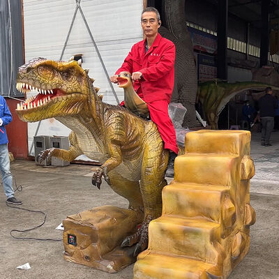 kopen Kinderentertainment Animatronic Dinosaur Ride Elektrisch met muntautomaat online manufacture