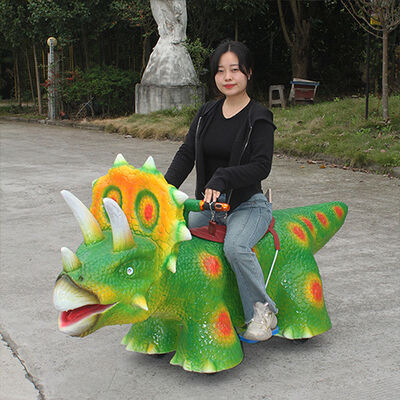 kopen Oplaadbare batterij muntbediende cartoon dinosaurus rit speelgoed voor pretpark online manufacture