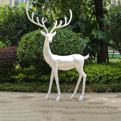 Beli Rumah Taman Realistis Rusa Sika Serat Kaca Patung Hewan Dekorasi Rumah Natal online manufacture