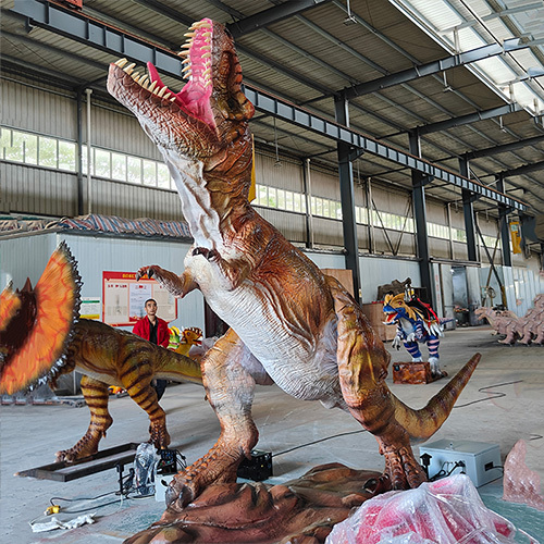 Trade Show Exhibition Attractions Realistic Animatronic Dinosaur Models