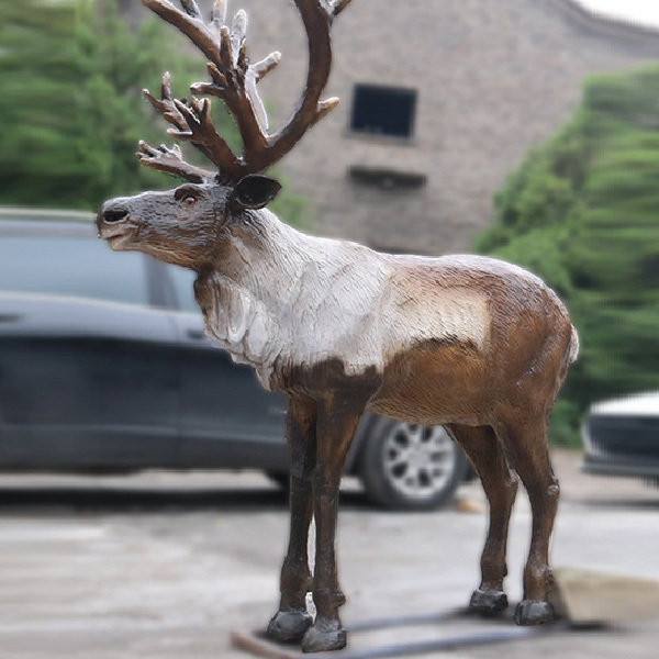 Adventure Park Decoration Sika Elk Artificial Animal Model Animatronic ...