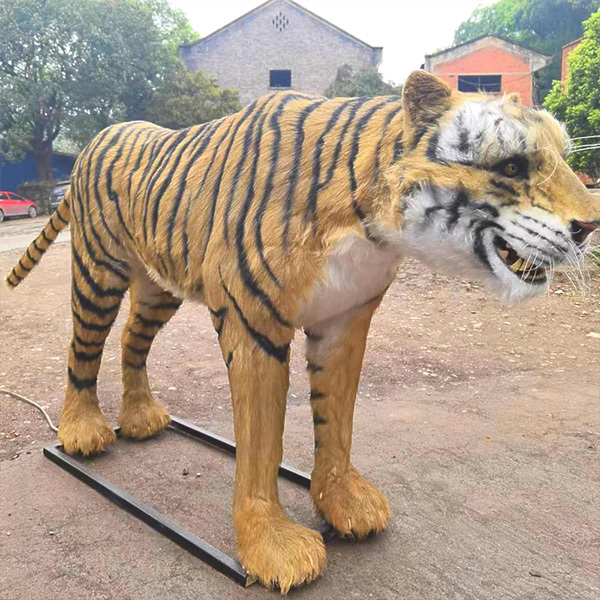 Safari Park Simulation Electric Animal Animatronic Tiger Model